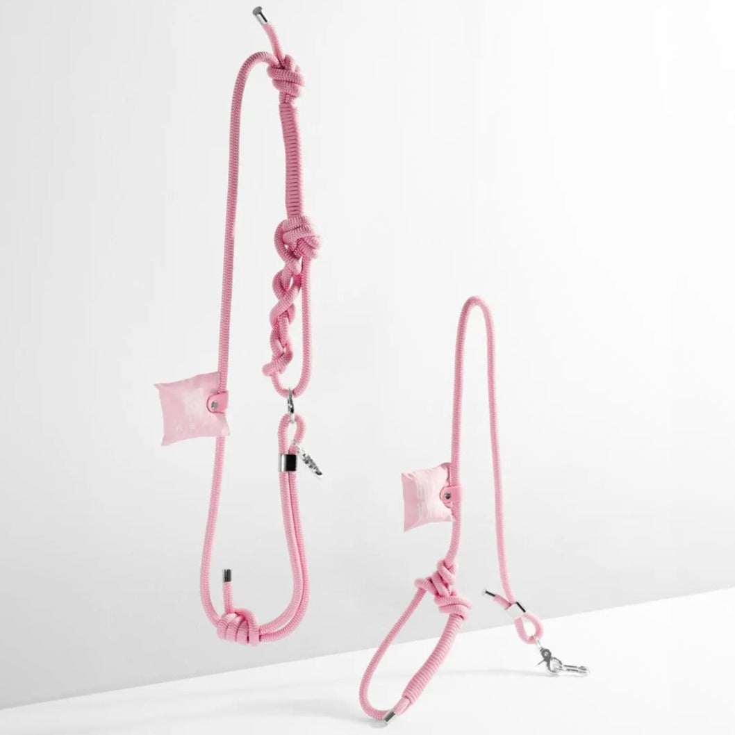 Bubblegum Pink Rope Leash - Fluffy Collective