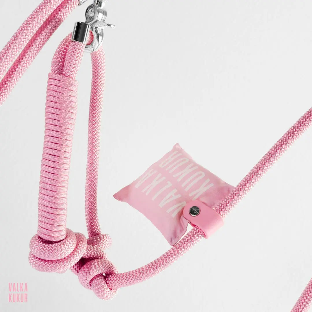 Bubblegum Pink Rope Leash - Fluffy Collective