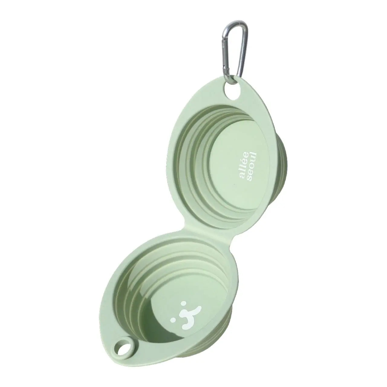 Collapsible Double Bowl Clear - Fluffy Collective