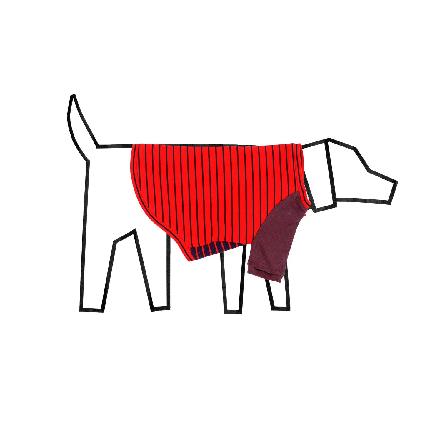 Crazy Striped T-Shirt WARE OF THE DOG