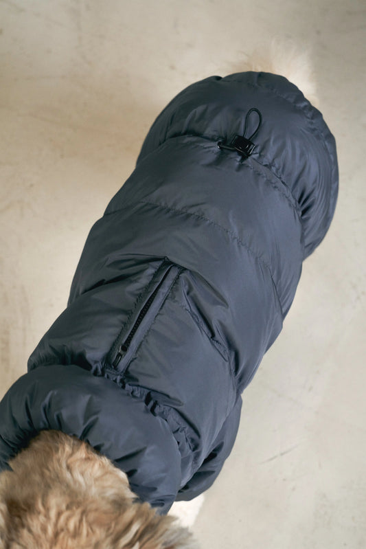 Cushy Puffer Onesie Blue Moon - Fluffy Collective