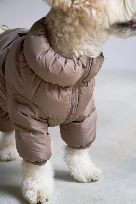 Cushy Puffer Onesie Caffè Mocha CUSHYCUSHY