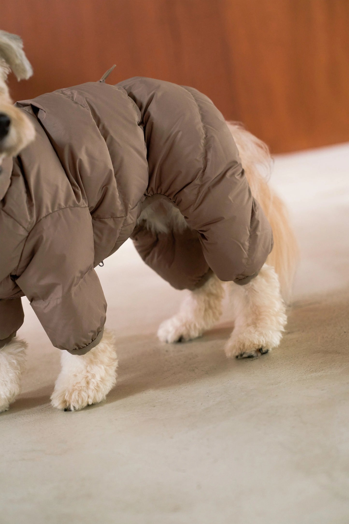 Cushy Puffer Onesie Caffè Mocha CUSHYCUSHY