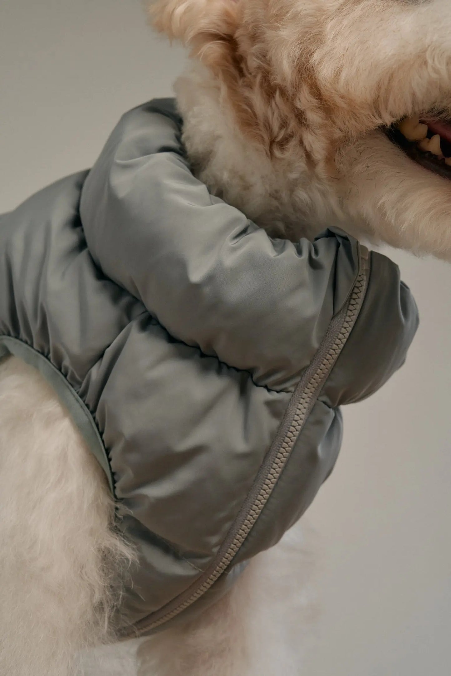 Cushy Puffer Vest Iceberg Green Fluffy Collective
