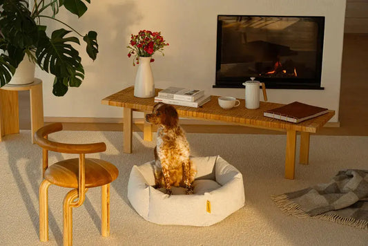 Dog Bed Luoto White & Grey - Fluffy Collective