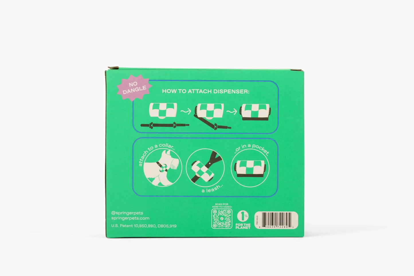 Dog Poop Bags Box + Dispenser - Fluffy Collective