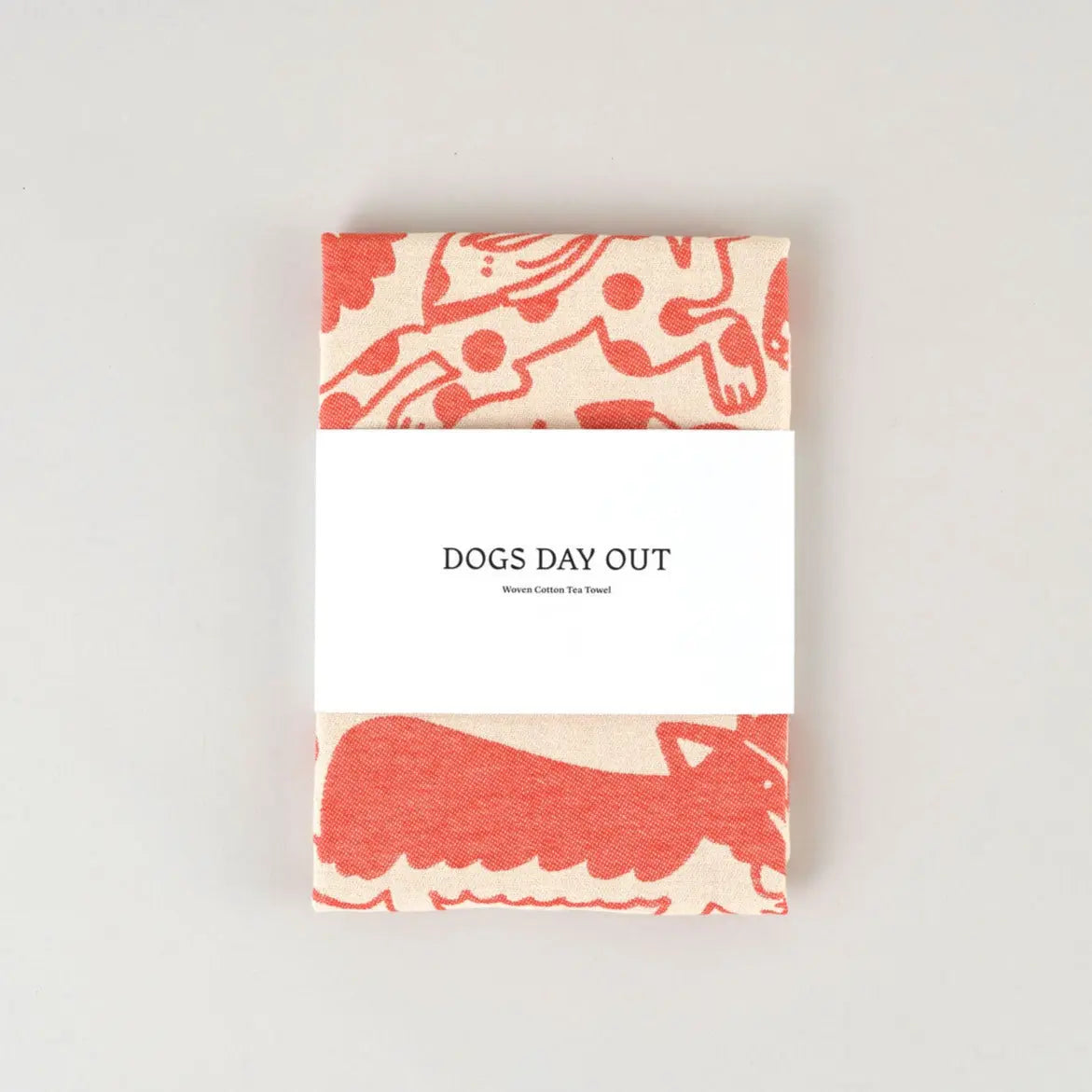 Wrap Tableware Dogs Day Out Tea Towel