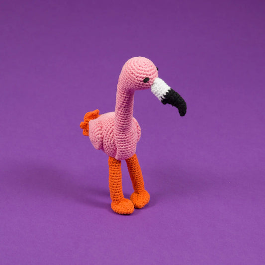 Gehäkelter Flamingo