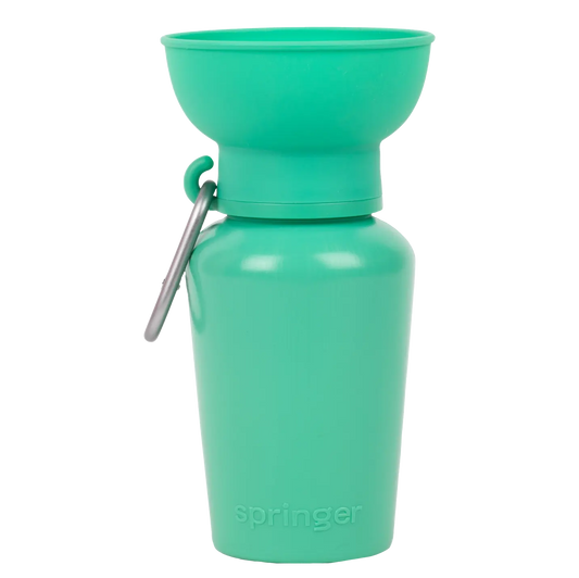 Flip Dog Travel Bottle Green - Fluffy Collective