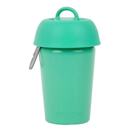 Flip Dog Travel Bottle Green - Fluffy Collective