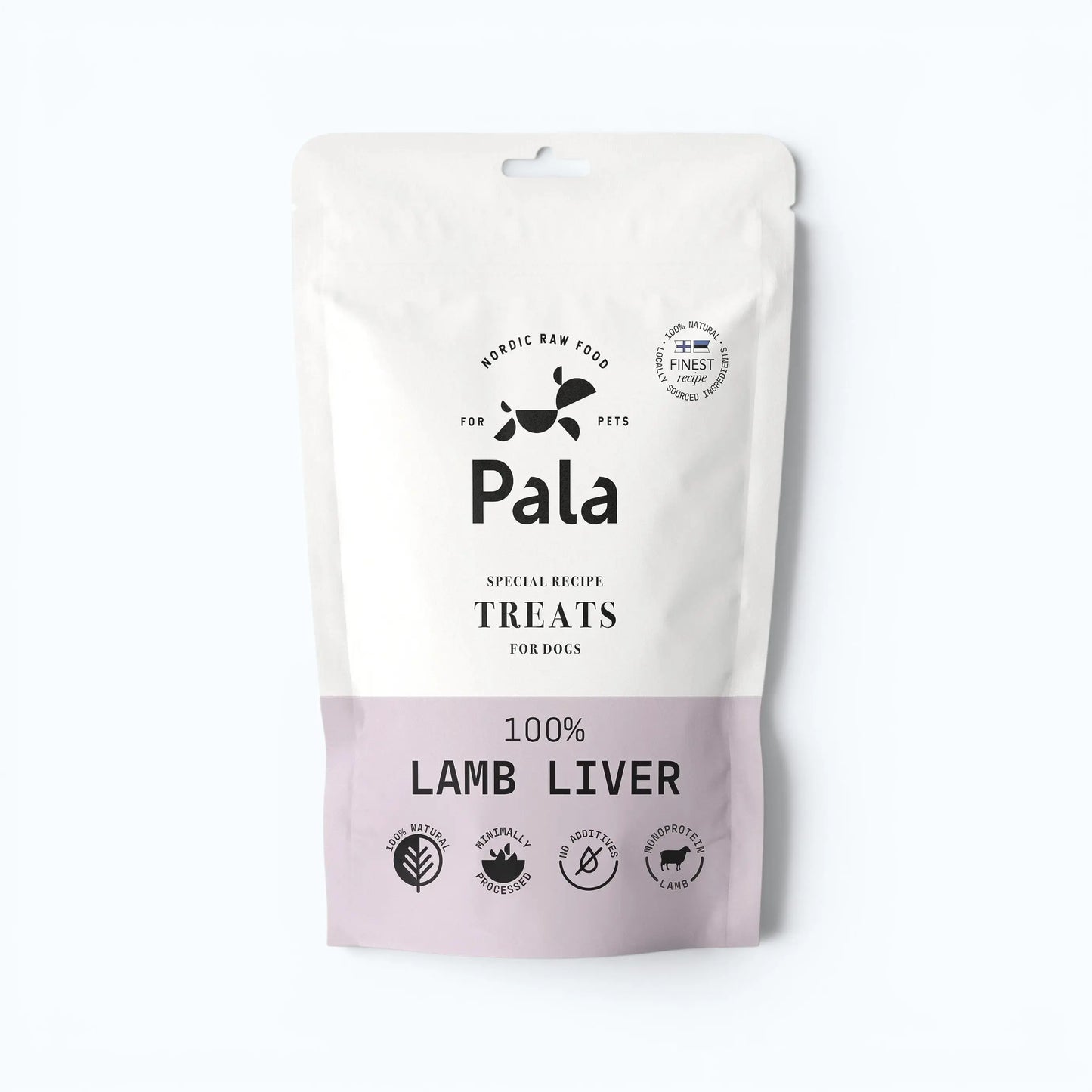 Pala Lamb Liver Treats – Air-dried single-ingredient treats from 100% lamb liver, rich in iron, zinc, selenium, vitamin B12, niacin, and folates