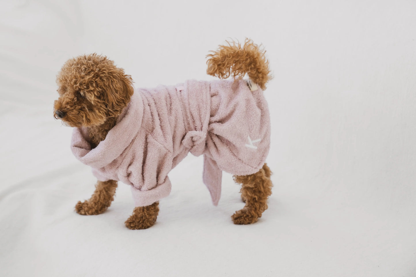 Monogrammed Bathrobe Blush Pink LOU & CO.