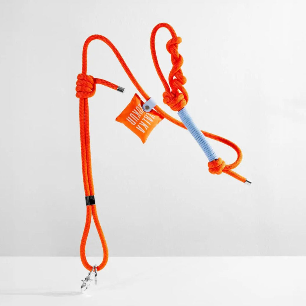 Orange Rope Leash - Fluffy Collective