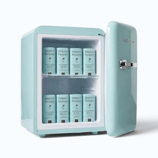 Masco Beauty Paw Pad Protector Stick – multiple sticks stored in a mini fridge for a cooling application