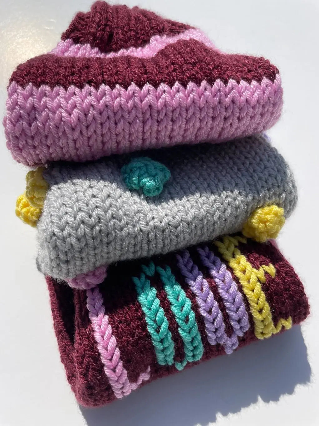 Pom Pom Hand Knit Jumper KNITS BY TEE x FLUFFY COLLECTIVE