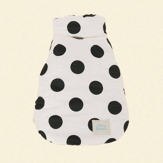 The Betty Puffer Jacket - Black & White - Fluffy Collective