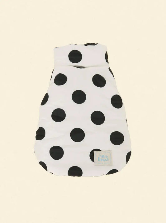 The Betty Puffer Jacket - Black & White - Fluffy Collective