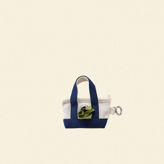 The Little Beast Poop Bag Tote Navy - Fluffy Collective