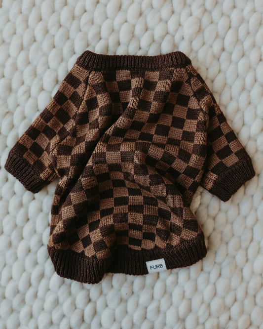 Arlo Brown Check Sweater FURB