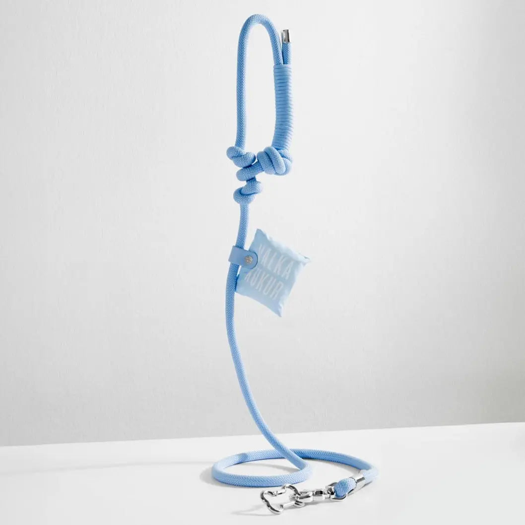 Baby Blue Rope Leash - Fluffy Collective