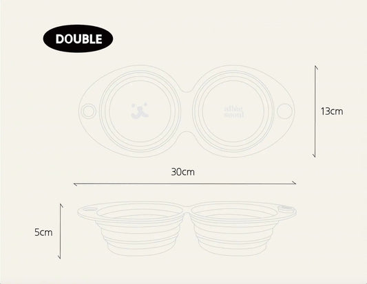 Copy of Collapsible Single Bowl Regular Cream Ivory - Fluffy Collective