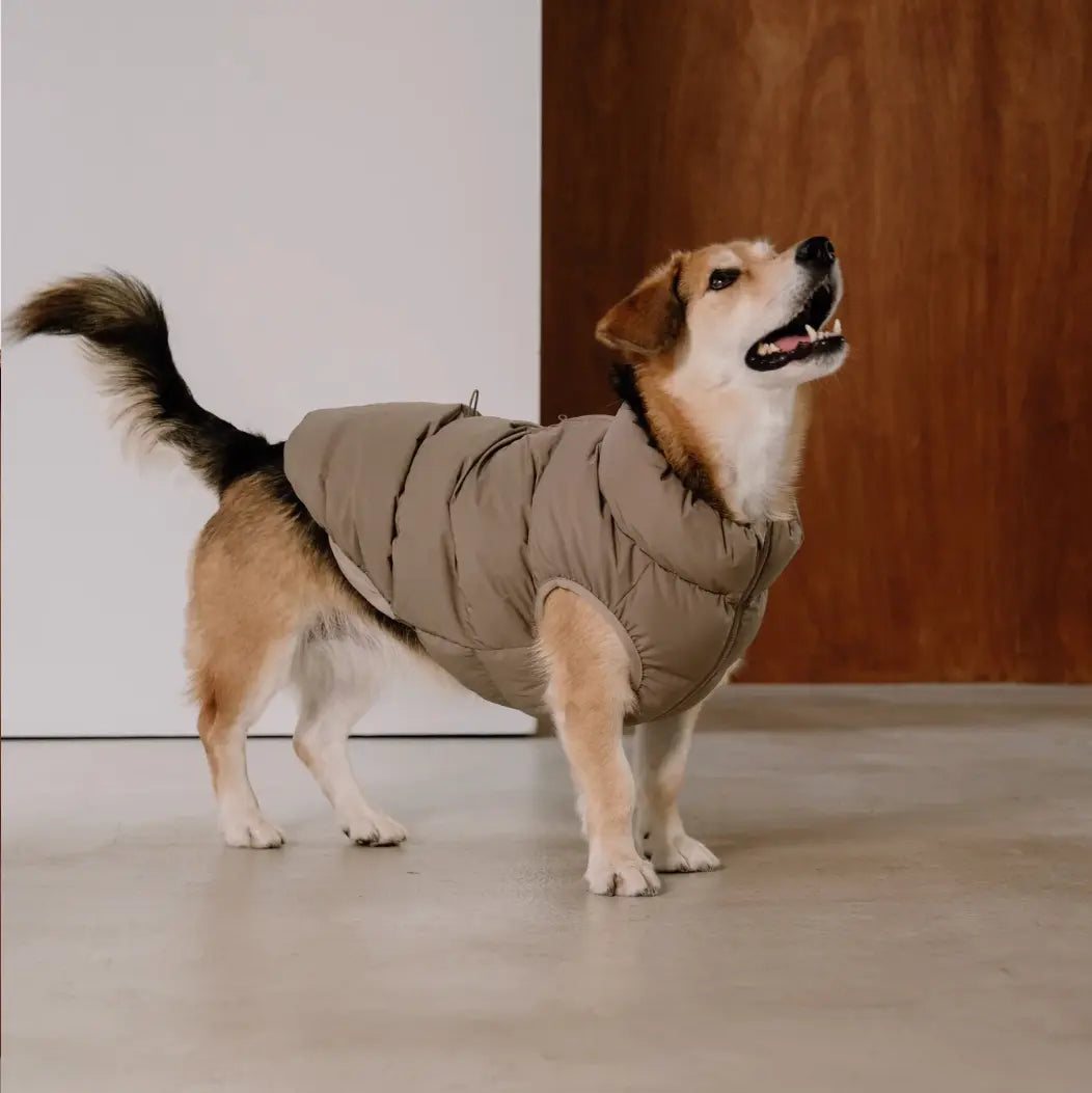 Cushy Puffer Vest Caffè Mocha - Fluffy Collective