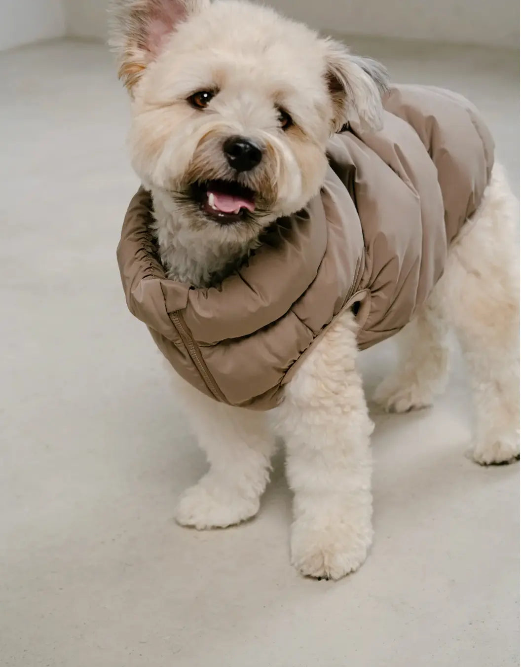 Cushy Puffer Vest Caffè Mocha - Fluffy Collective