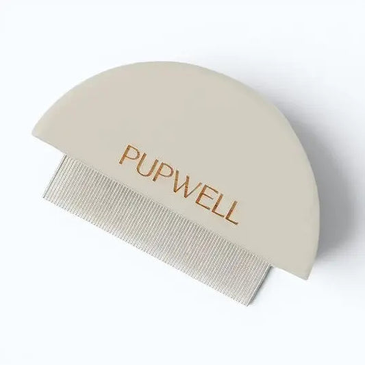 Pupwell Detailer Comb – stainless steel dog detailer comb, product shot front view