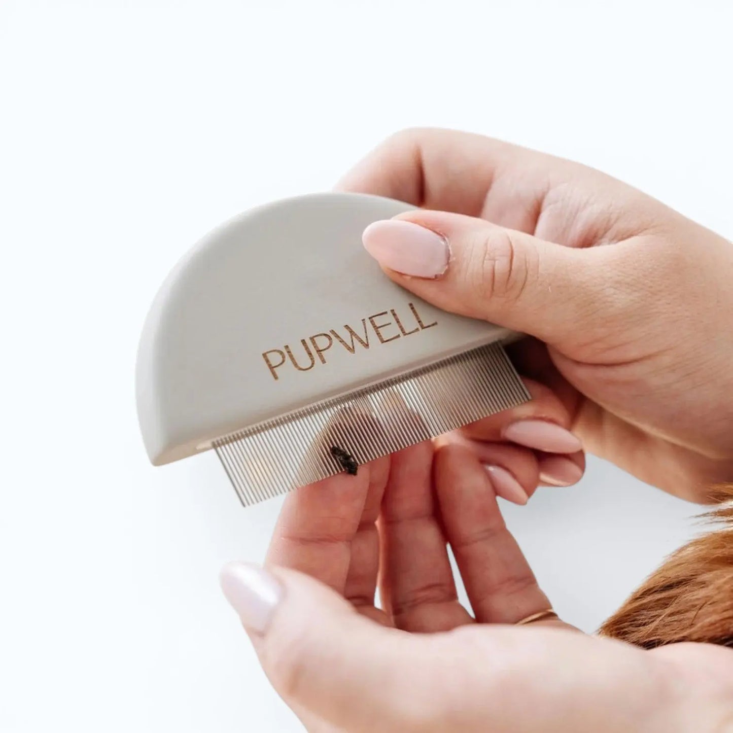Pupwell Detailer Comb – close-up of comb tines designed for eye goobers and small knots
