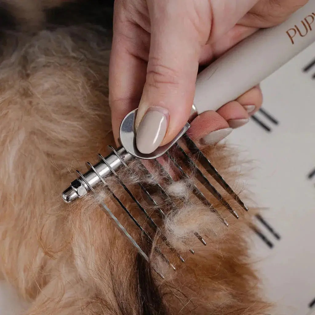 Pupwell Detangler Comb – close-up of comb tines for gentle detangling
