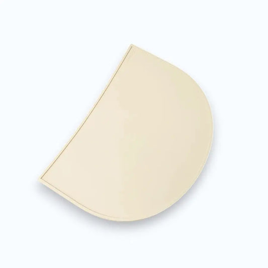 Hotdog Dog Bowl Mat Blank – white silicone feeding mat on a flat surface, product detail