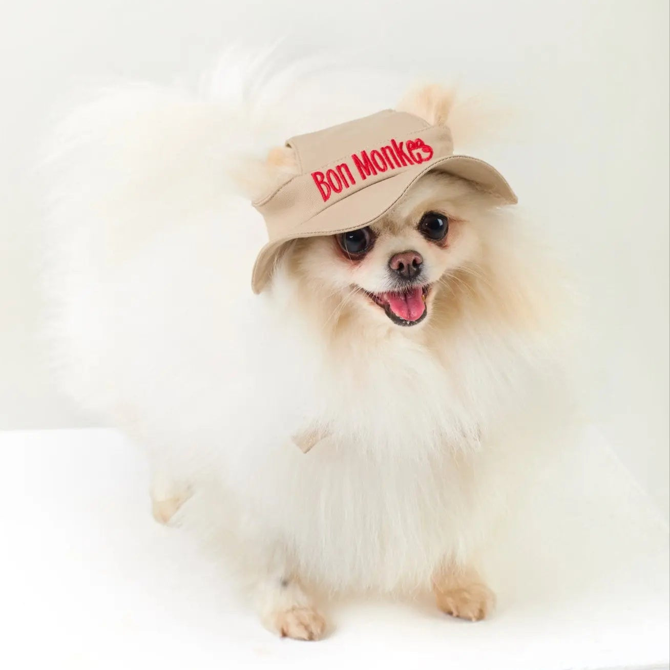 Dog Tennis Hat Beige - Fluffy Collective