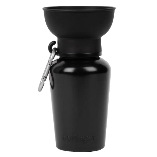 Flip Dog Travel Bottle Black - Fluffy Collective