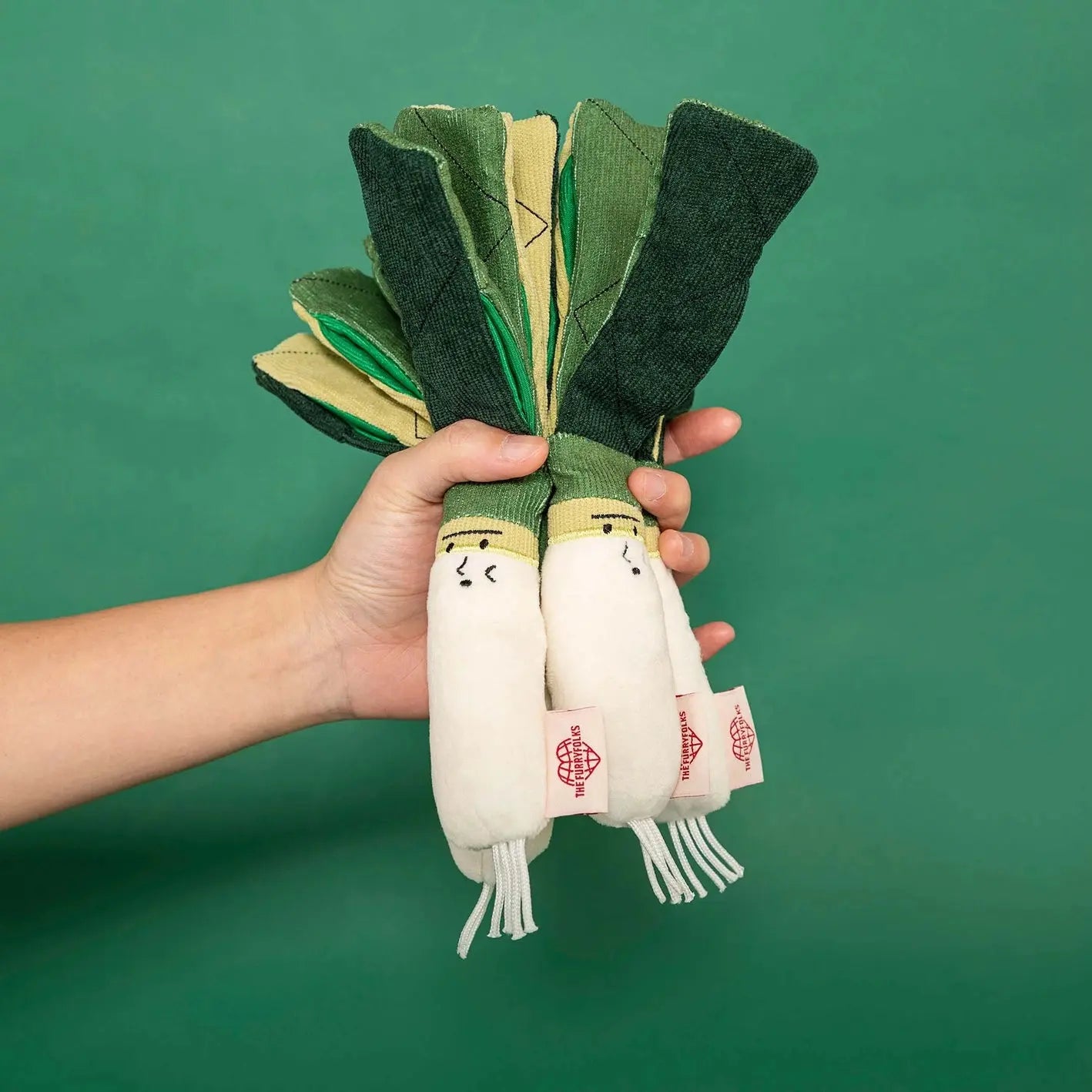 Green Onion Nosework Toy - Fluffy Collective