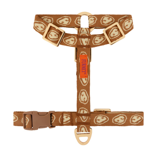 Hands-free Dog Harness Latte Brown - Fluffy Collective