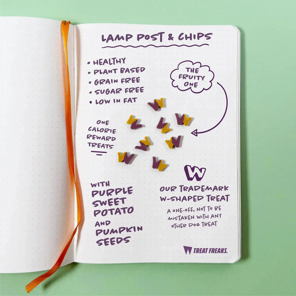 W’ZIS Lamp Post & Chips Plant-based Dog Treats
