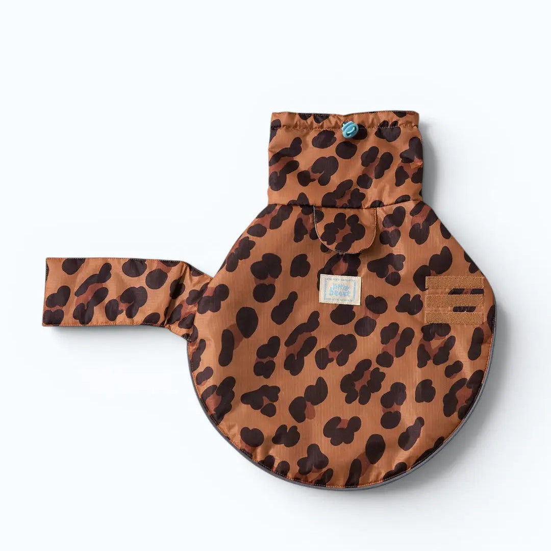 Leopard print dog rain coat, Little Beast Cougar Rain Coat.