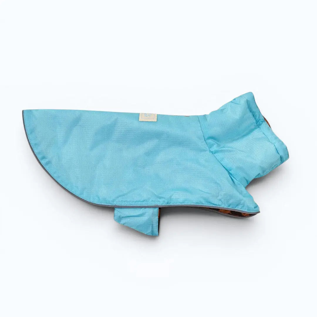 Light blue dog rain coat, Little Beast Cougar Rain Coat.
