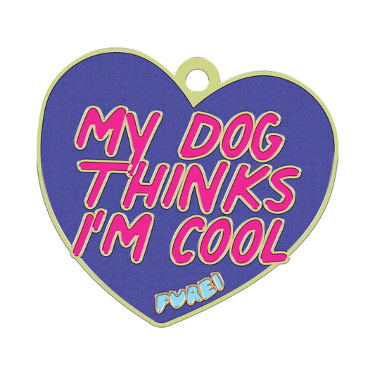 My Dog Thinks I'm Cool Ornament Purple - Fluffy Collective