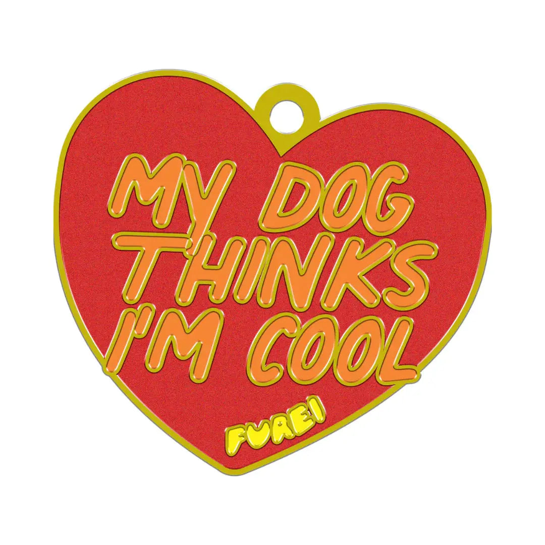 My Dog Thinks I'm Cool Ornament Red - Fluffy Collective