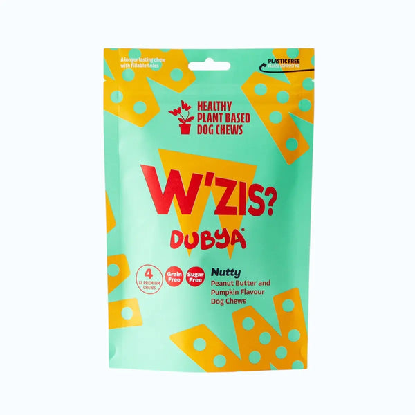 W’ZIS Nutty Dubya plant-based dog chews