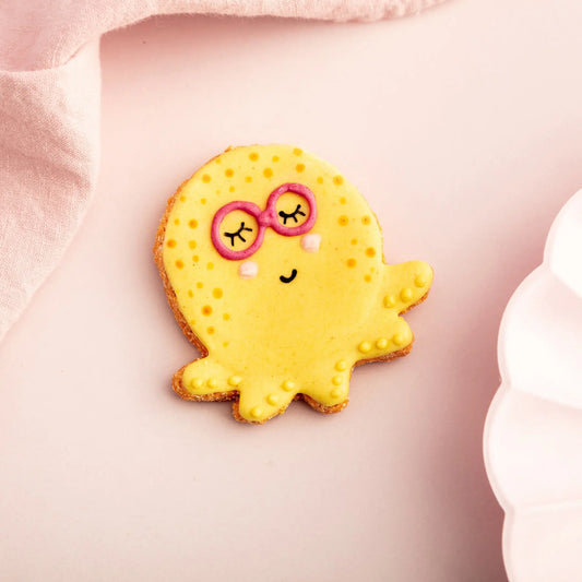 Olivia The Octopus Iced Dog Biscuit - Fluffy Collective