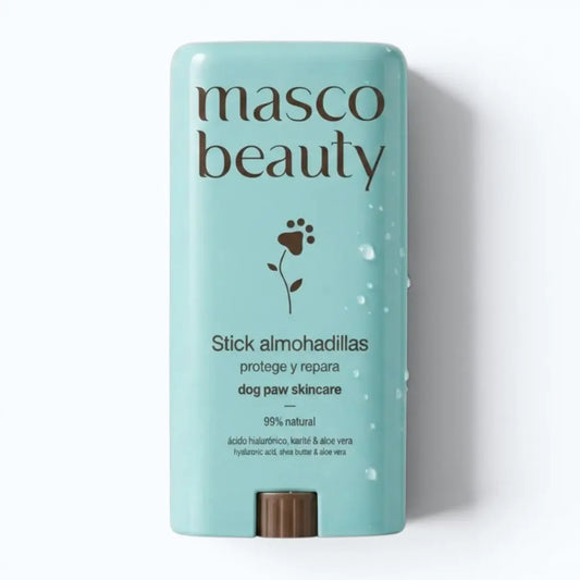 Masco Beauty Paw Pad Protector Stick – 50g stick in teal packaging with paw print label, product shot