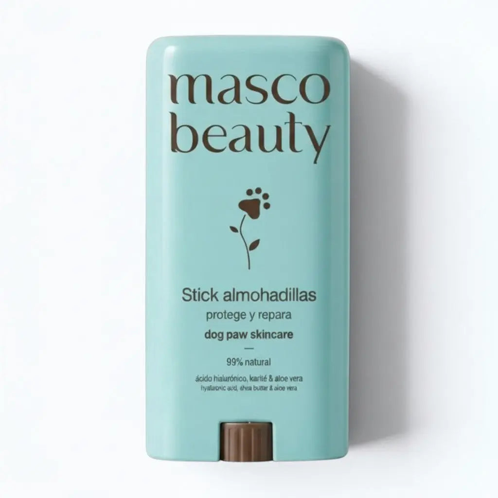 Masco Beauty Paw Pad Protector Stick – 50g stick in teal packaging with paw print label, product shot
