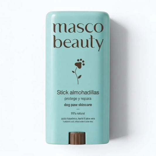 Masco Beauty Paw Pad Protector Stick – 50g stick in teal packaging with paw print label, product shot