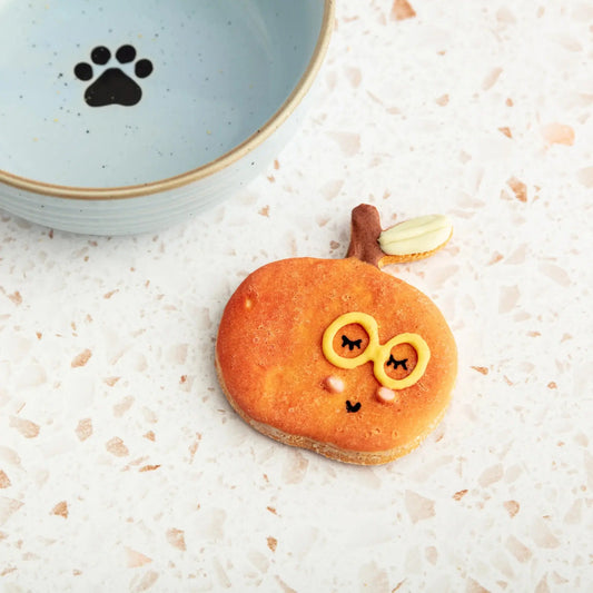 Penelope the Peach Iced Dog Biscuit - Fluffy Collective