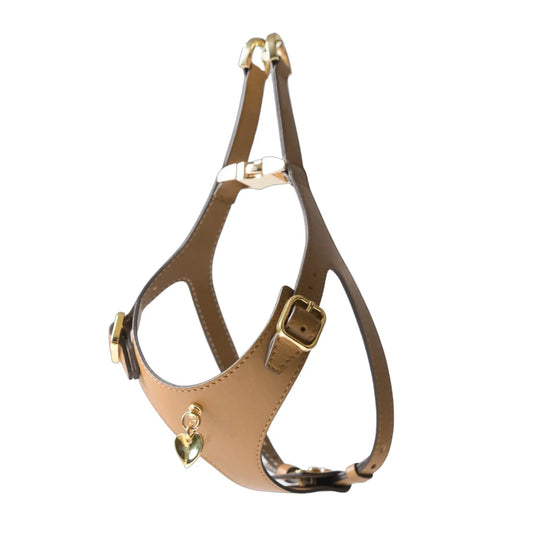 Plain Dog Harness Cappuccino Beige - Fluffy Collective