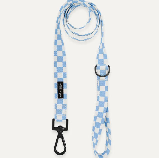 Recycled PET Leash Blue Vichy Juno - Fluffy Collective