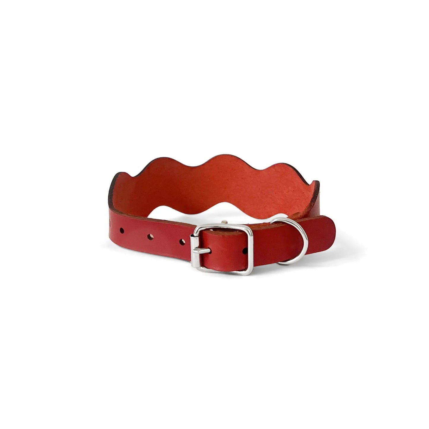 Ripple Collar Tomato Red Fluffy Collective