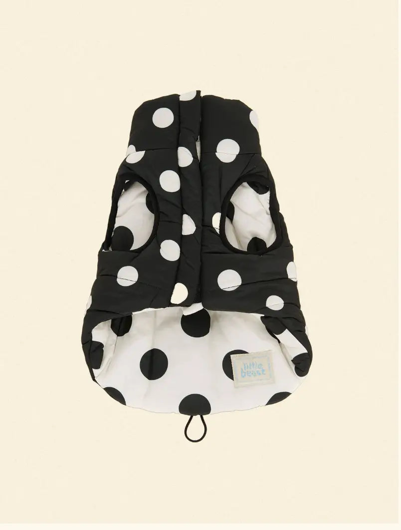 The Betty Puffer Jacket - Black & White - Fluffy Collective